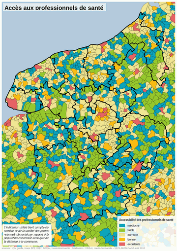 accessibilité des professionnels de santé sur le territoire haut-normand
